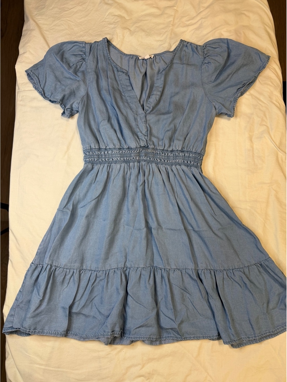 NWOT Blu Pepper Blue Lyocell Cottagecore Dress S